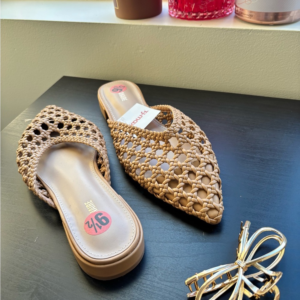 Vince Camuto Tan Woven Women's Shoes